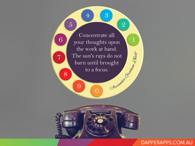 Alexander Graham Bell on Focus