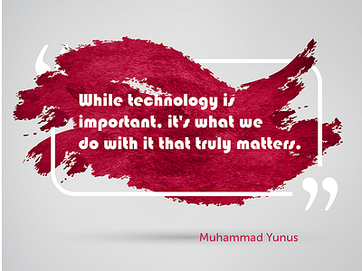 Muhammad Yunus on Technology