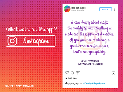 Kevin Systrom of Instagram on Mobile Experience app design app developers australia app marketing apps business app dapper apps instagram mobile quotes tech