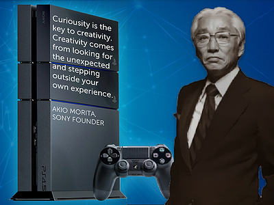 The Founder of Sony on Curiousity and Creativity app design app marketing apps business app mobile motivation quotes sony tech