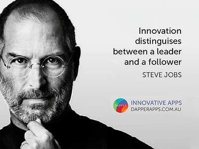 Steve Jobs on Innovation app design app marketing apps business app innovations iphone mobile quotes steve jobs tech