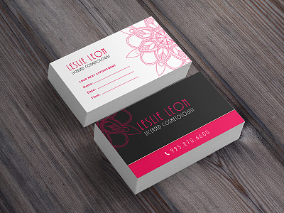 Business card design for cosmetologist brand identity branding business business cards cosmetologist graphic design logo design marketing prismadream tarjetas