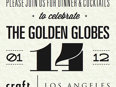 Golden Globe invitation