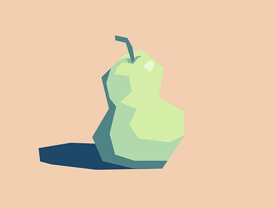 Pear design flat illustration illustrator vector