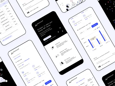 Moonroof branding branding design dashboard data django minimal mobile type typography ui user interface web design