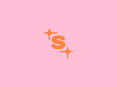 the sensitive type branding bubblegum color cute design flat graphic illustration illustrator lettermark logo minimal pink retro round skincare sparkles symbol typography vector