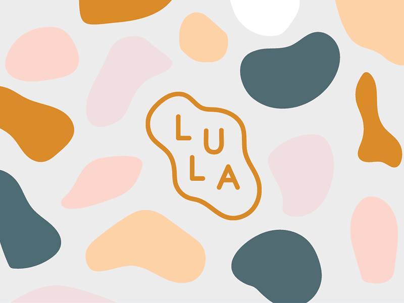 lula animation branding colors identity illustrator logo organic pattern shape type typography vector