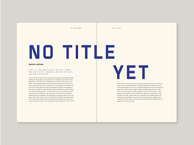 woo publication spring editorial indesign layout magazine print publication type typography