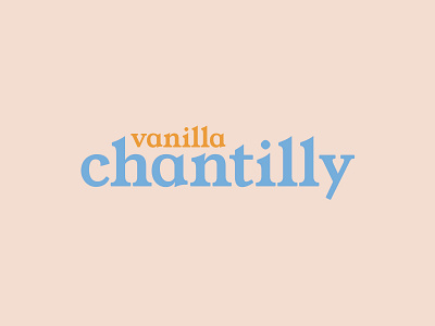 vanilla chantilly color flat graphic minimal pastel pastry serif type typography vanilla