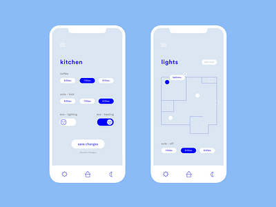 lights on app color dashboard flat graphic home illustrator minimal type typography ui ux vector