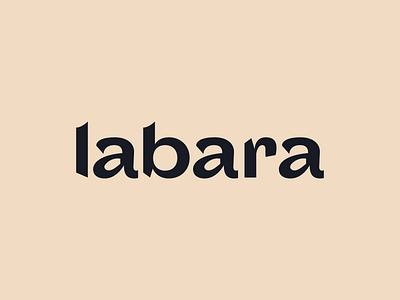 labara branding color flat font graphic identity illustrator logo lula minimal type typography vector wordmark