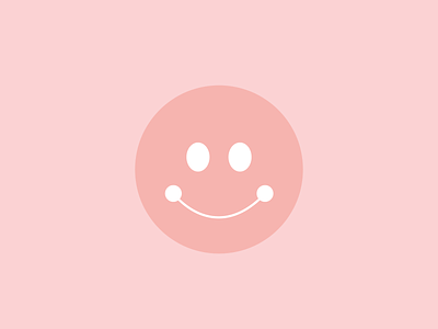 smiley branding color flat graphic happy illustration illustrator lula minimal pink retro smiley smiley face vector