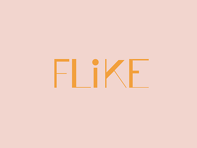 flike branding color flat font graphic illustrator logo logo design logodesign logos lula minimal pink type typography vector