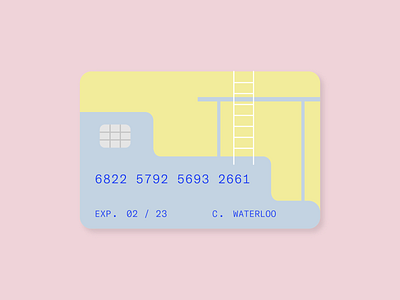 pool day beach color creditcard ecommerce flat graphic illustration illustrator layout minimal payment pool summer swimming type typography ui vector