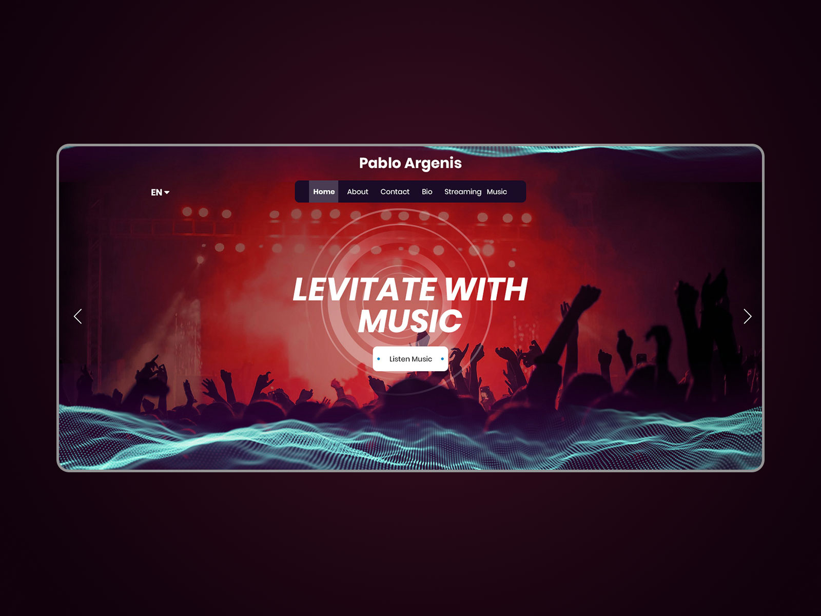 Music Audio site by Anas on Dribbble