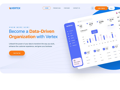 Vertex Data Driven data design template ui ux web