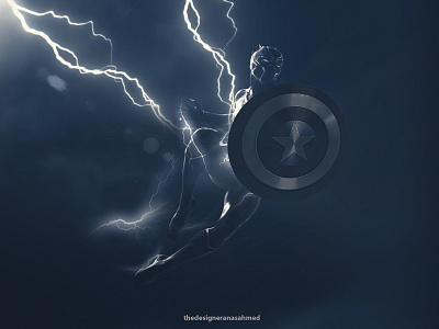 CAPTAIN PANTHER WITH THOR POWERS america black panther captain deadpool illustration marvel panther photoshop shots thor wolverine