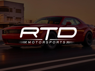 RTD Motorsports branding car design illustration logo logo design logo designer logotype motorsports typography