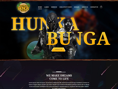 Hunka Bunga Games game game development illustration ui ux web web design