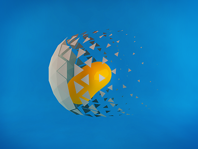 Abstract Egg 3d abstract animation motion graphics