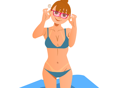 Tan Lines cartoon comic design digital illustration illustration