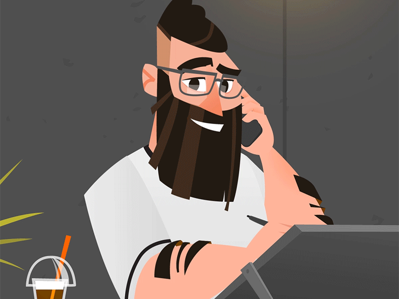 2019 Resolution beard cartoon comic design digital illustration illustration