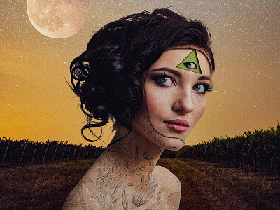 The Druid design digital illustration illustration photomanipulation photoshop