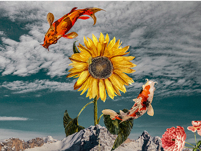 The Sunflower design digital illustration illustration photomanipulation photoshop