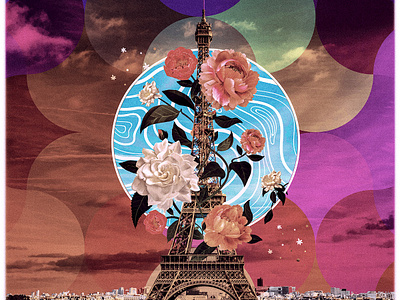 In The Streets Of Paris collage collage art design digital illustration illustration photomanipulation photoshop