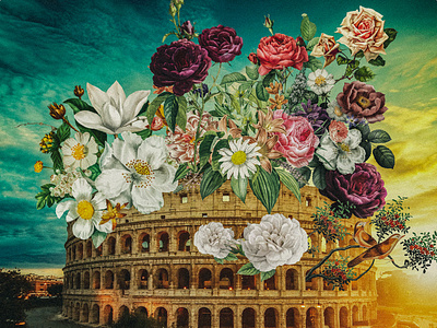 Spring In Rome collage collageart design digital illustration illustration photomanipulation photoshop