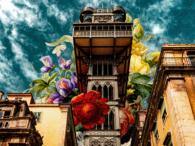 Spring In Lisbon collage collage art design digital illustration illustration photomanipulation photoshop