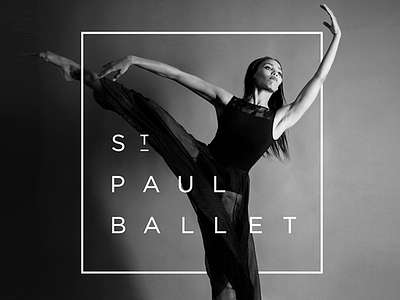 St. Paul Ballet ballet brand identity logo photography