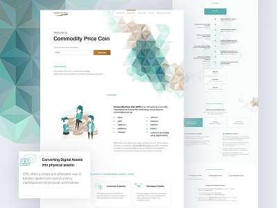 Commodity Price Coin💎 blockchain crypto design ethereum illustration landing marketplace technology web