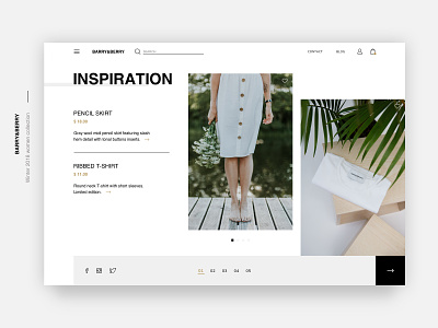 Fashion Store Inspiration Page🌿 clothes design e commerce ethworks inspiration online store store typography ui ux