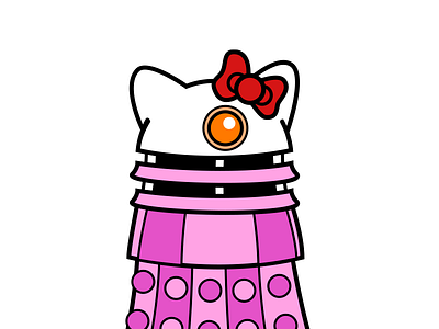 Hello Dalek baby bows are cool dalek doctor who hello kitty