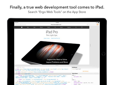 Finally app css html ios ipad web development