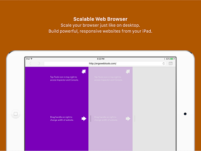 Marketing Screenshots: Scalable Web Browser