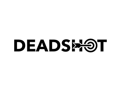 Deadshot Logo V1 arrow logo mark target