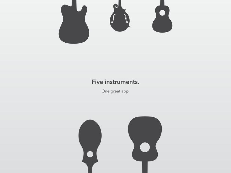 Five Instruments. app dulcimer guitar ios ipad mandolin music ukulele