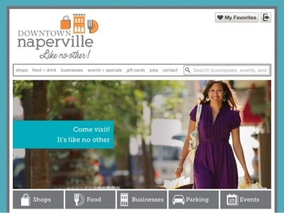Downtown Naperville facebook local mobile rwd social