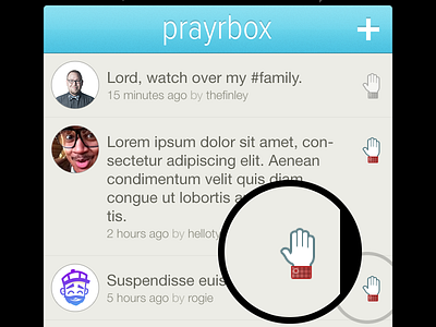 Better Flannel app church faith flannel hand icons ios iphone plaid prayer prayrbox