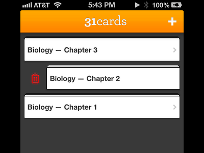 31cards Delete A Deck cards decks education iphone study