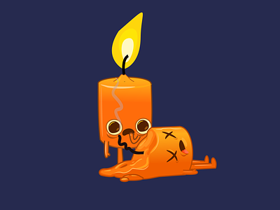 Blown out candle creepy dead funny yellows