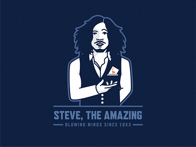 Steve, The Amazing detroit illustration magic magician steve the amazing