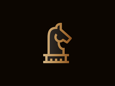 Steed chess horse icon illustrator knight