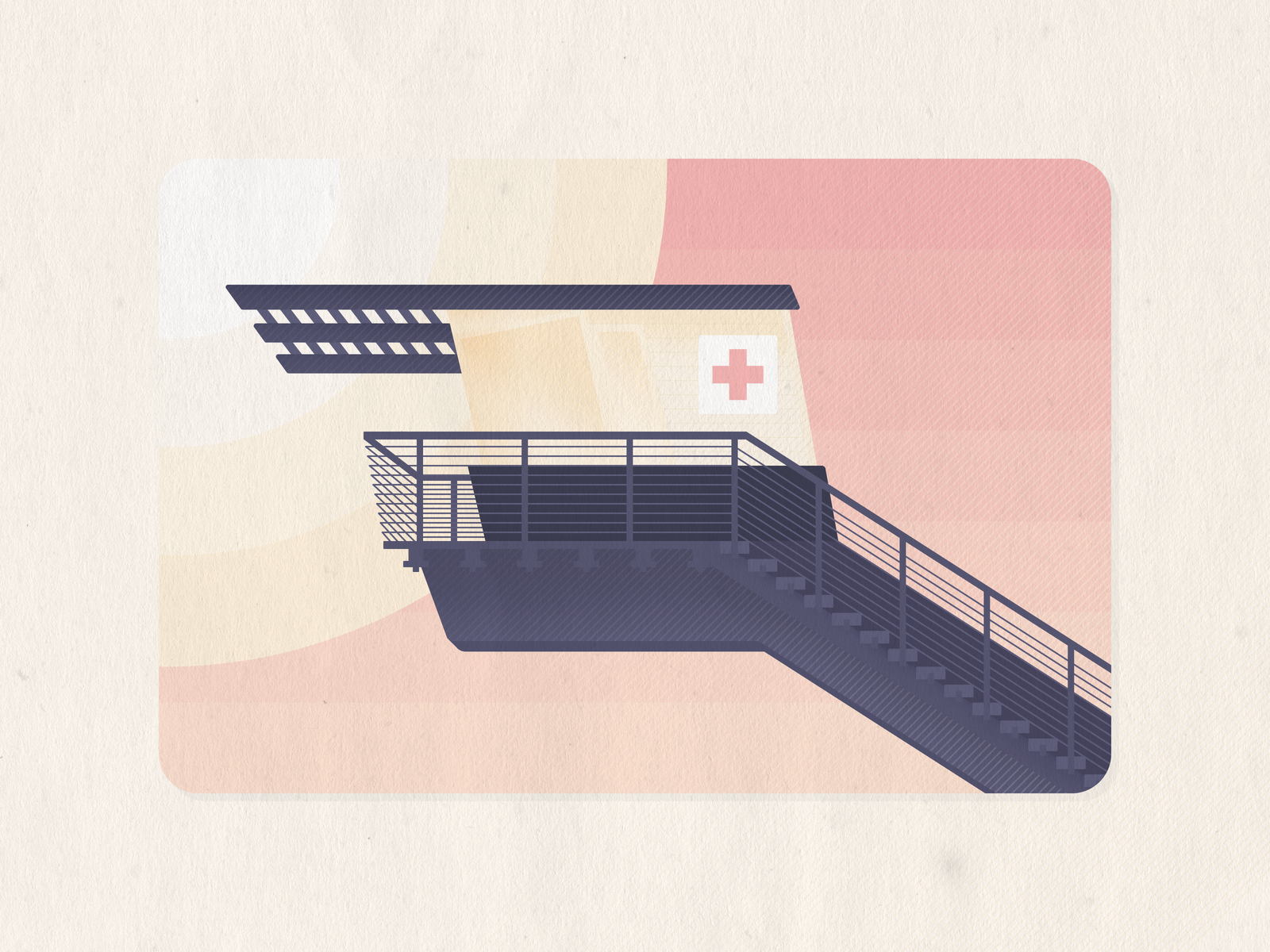 La Jolla Lifeguard illustration illustrator la jolla lifeguard san diego