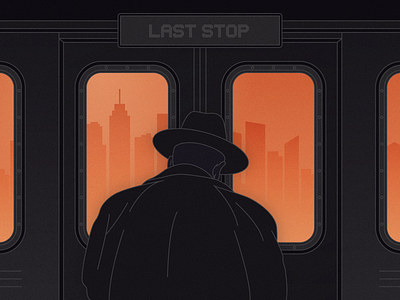 Last Stop city illustrator last stop line new york subway train