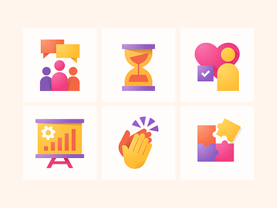 Workplace Empathy Icons adobe illustrator empathy simple workplace