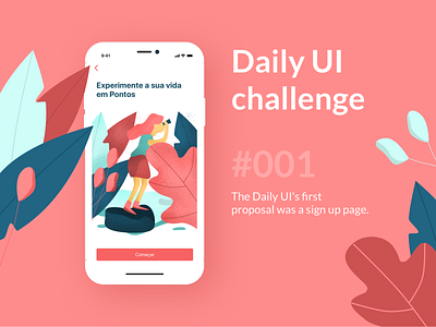 Daily UI #001 daily ui 001 explore flora sign up