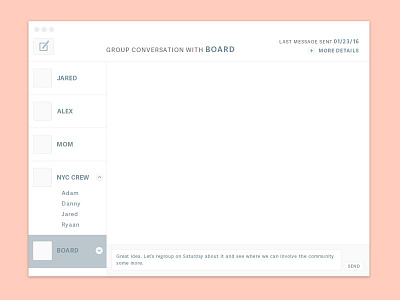 #DailyUI Day 013 - Direct Messaging - Work in Progress